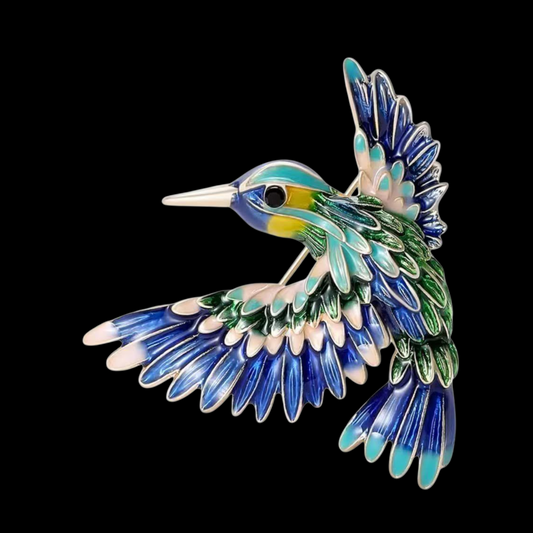 Süße Kolibri Brosch im Vintage-Stil