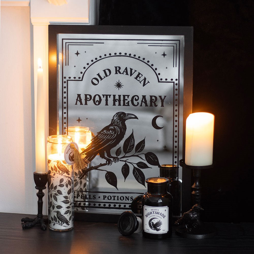 Mystic Raven Deadly Nightshade Kerze im Glas