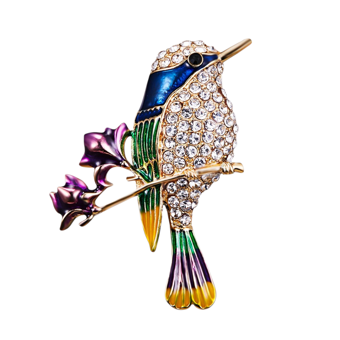 Süße vintage Look Brosche Vogel