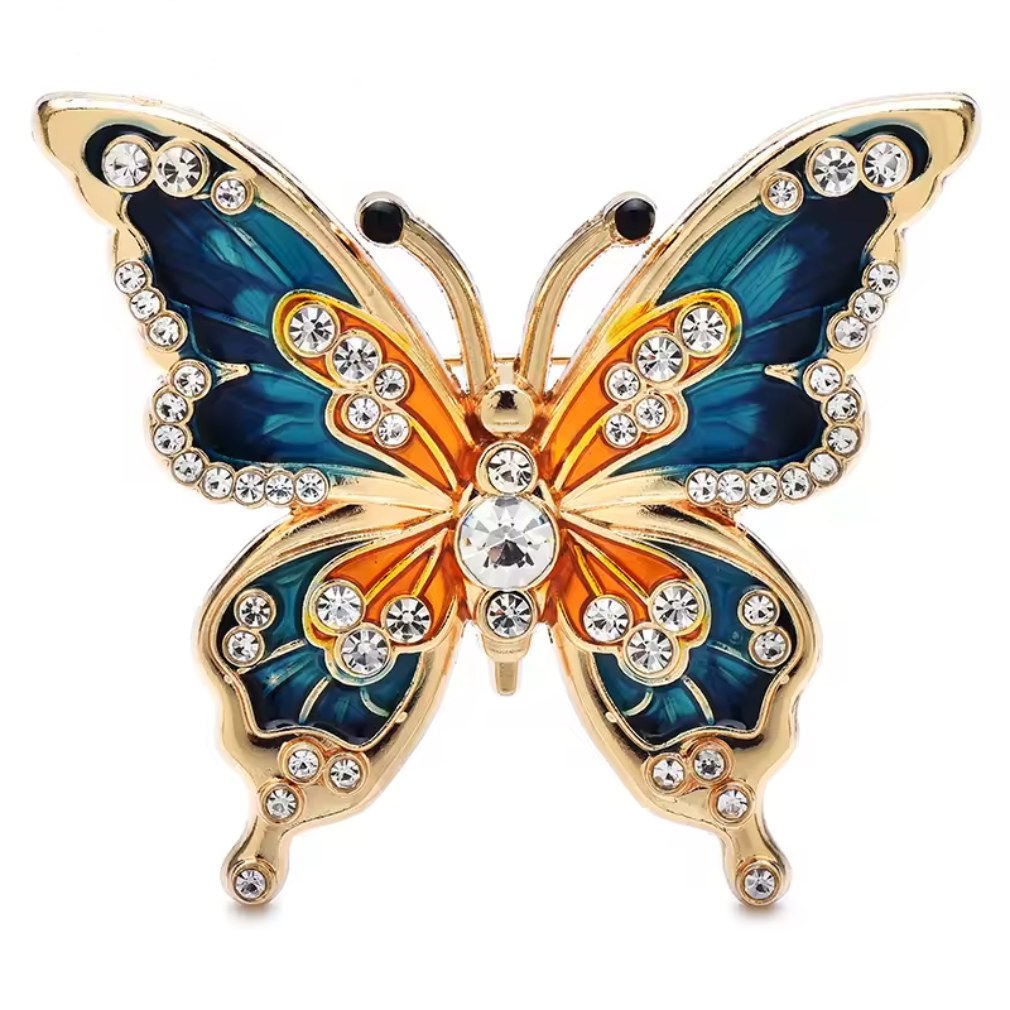 Nostalgische Brosche zierlicher Schmetterling