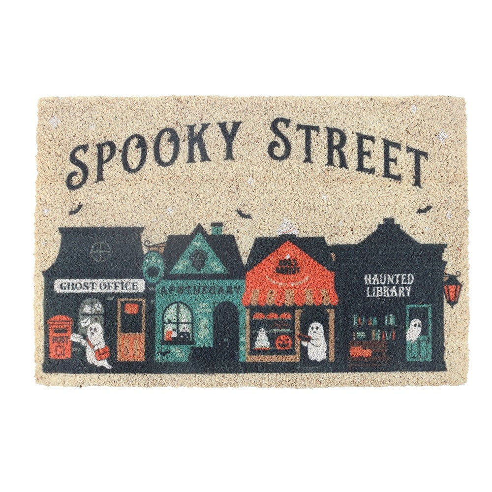 Spooky Street Türvorleger – Frontansicht weißer Hintergrund