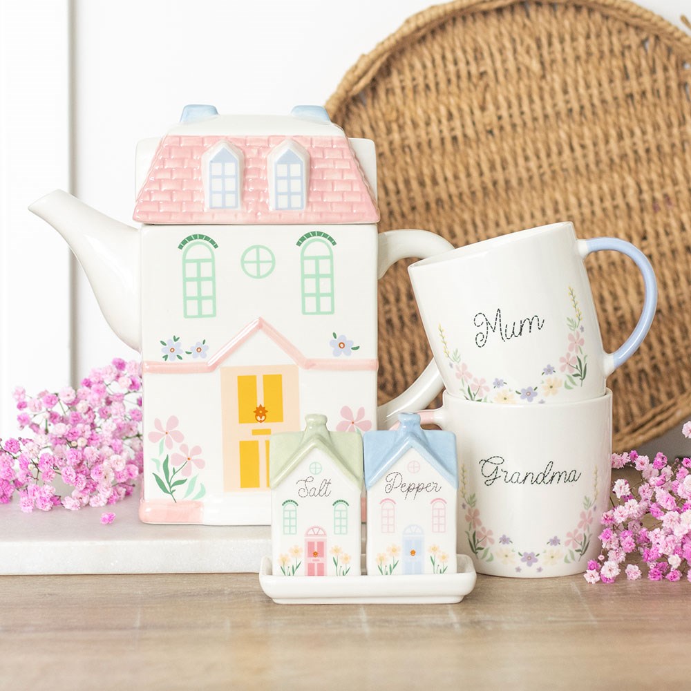 Sweet Salz - und Pfefferstreuer Haus Pastell vintage