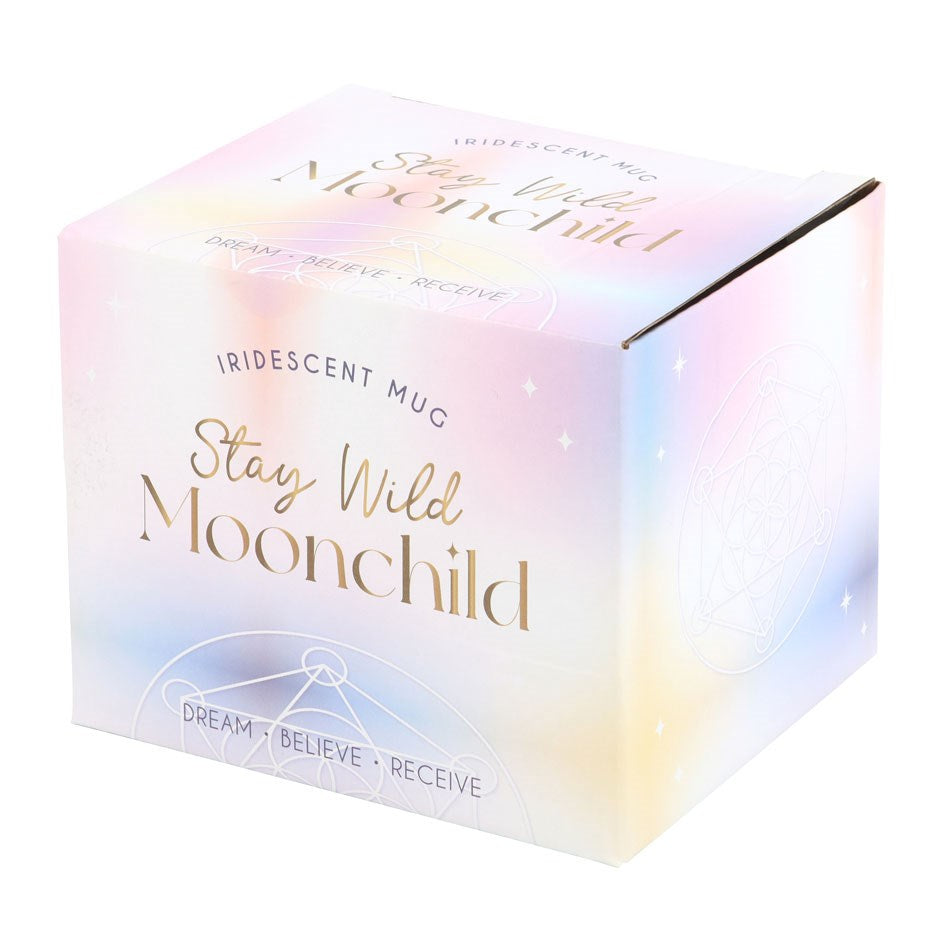 Schillernder Faßbecher "Stay Wild Moonchild" Tasse 500 ml