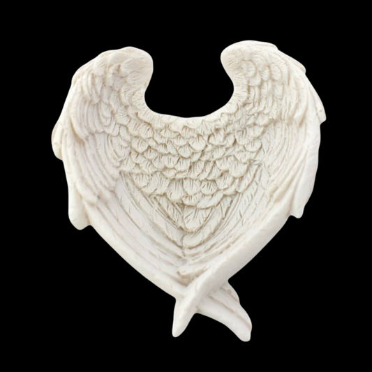 Kleine Schmuckschale Engelsflügel 7 x8 cm