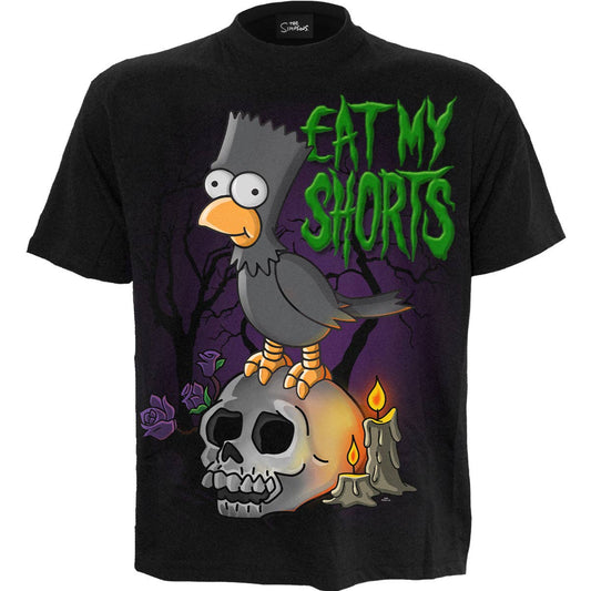 DIE SIMPSONS - BART RAVEN - Frontprint T-Shirt Schwarz