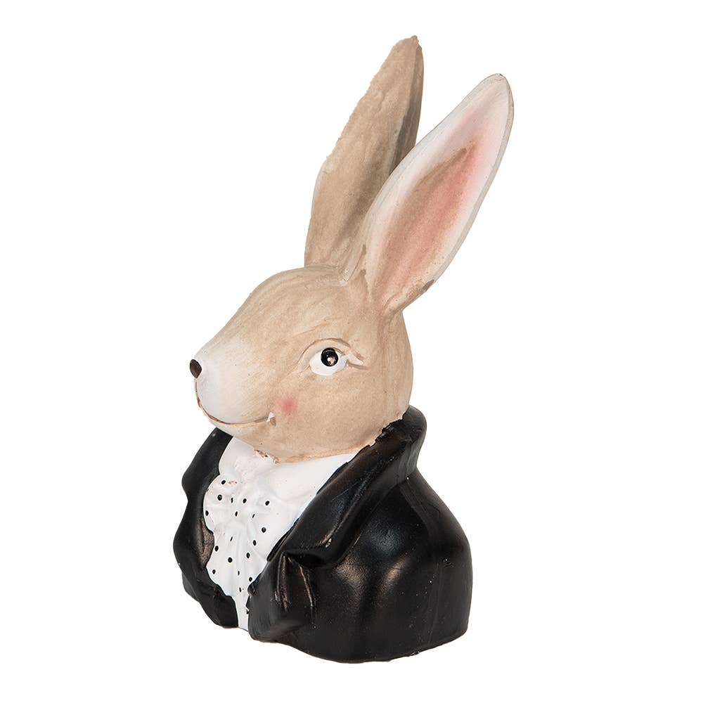 Figur Hase 11x9x19 cm Black Stone Home