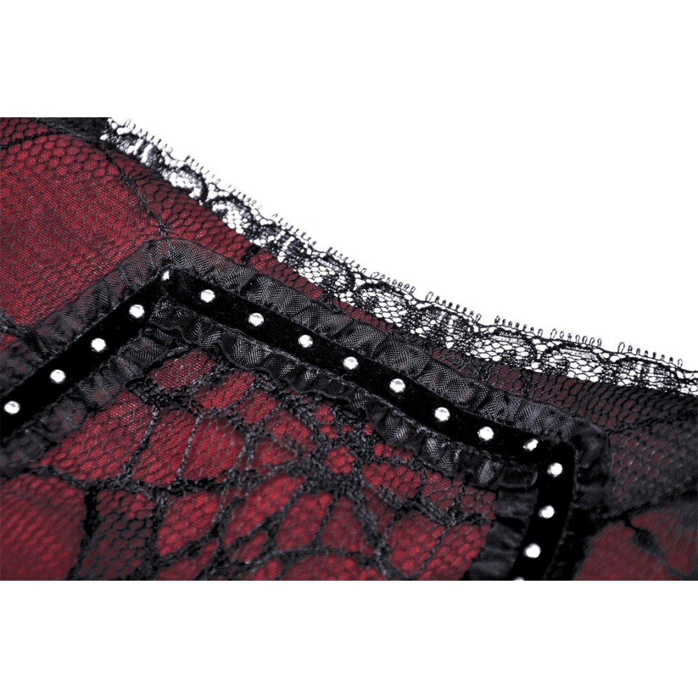 Dark in Love Corsagentop schwarz-rot