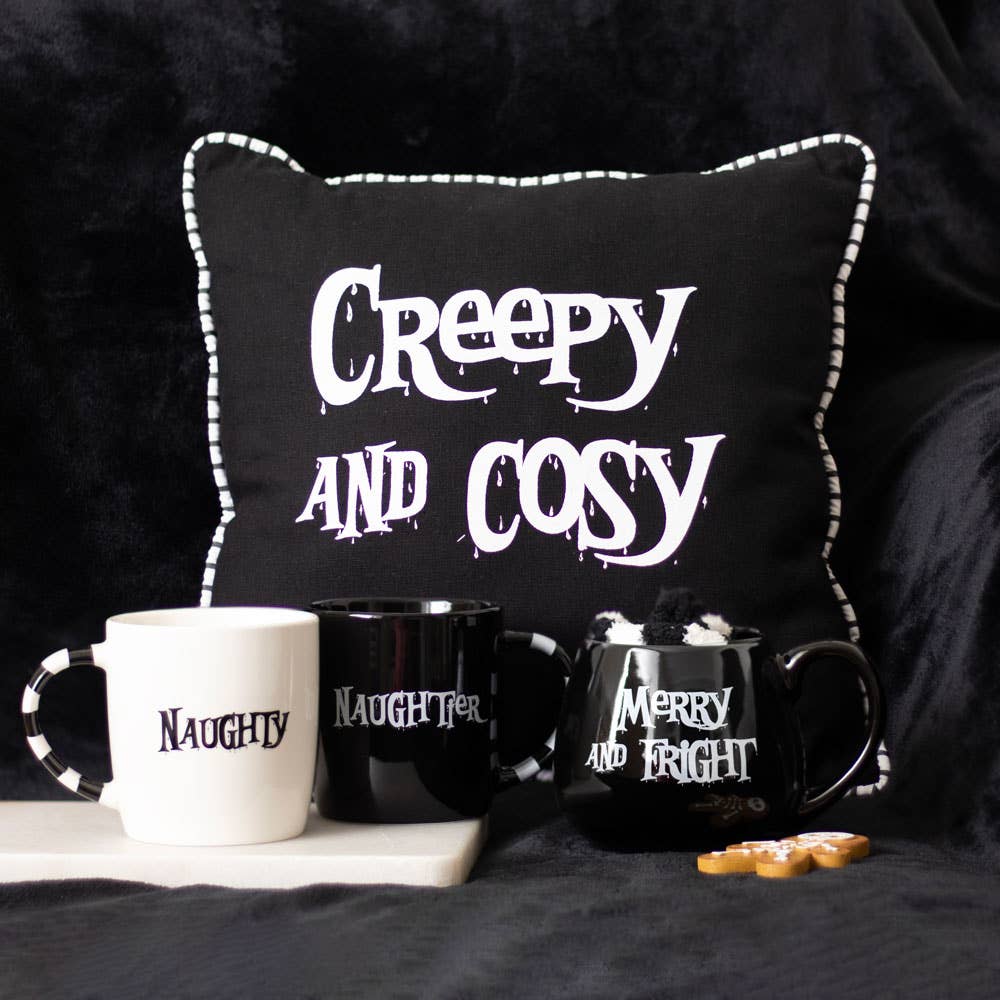 Merry and Fright Gothic Christmas Becher- und Socken-Set