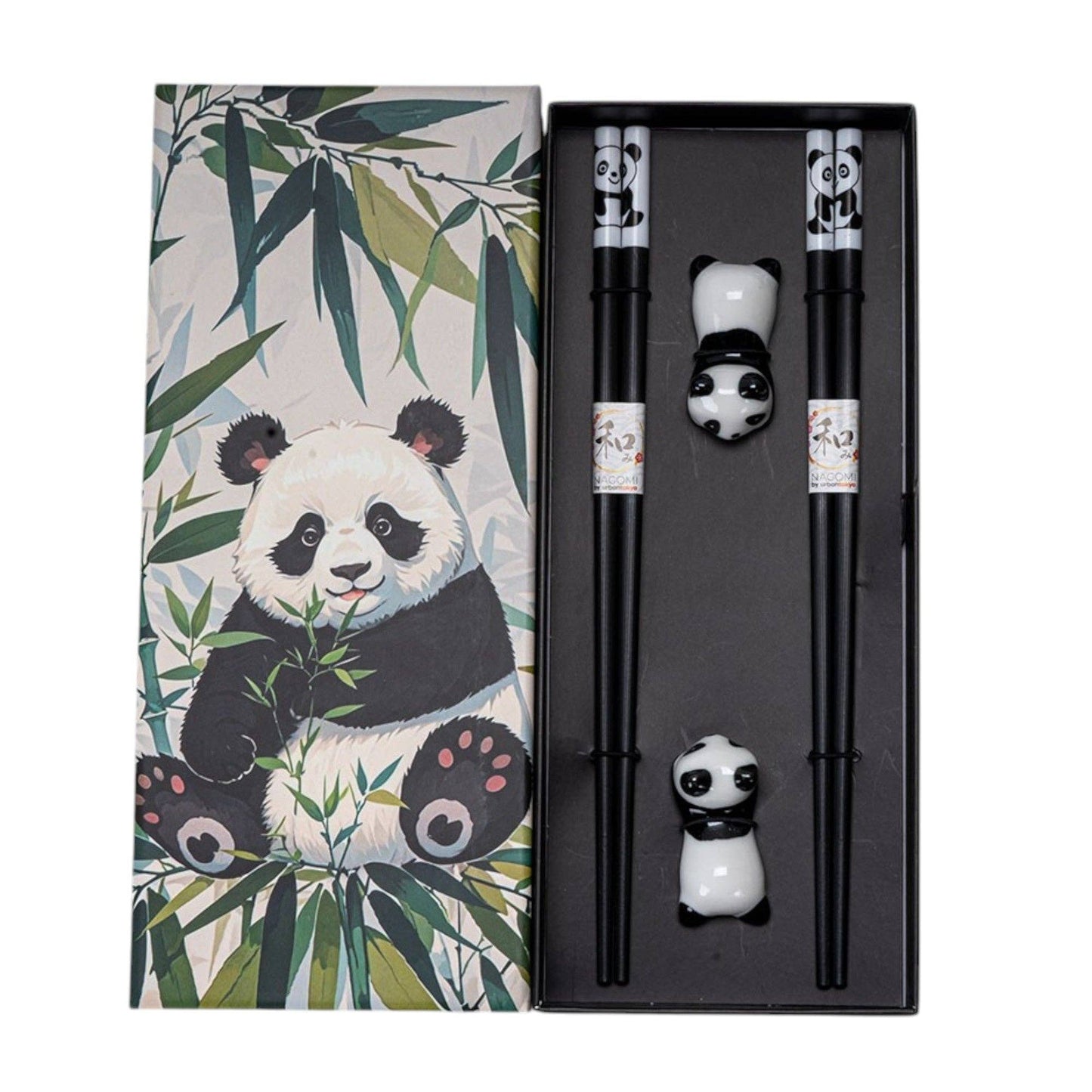 Japanisches Essstäbchen-Set "Lucky Panda"