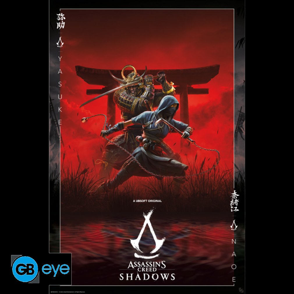 Poster 91,5 x 61 cm Assassins's Creed - Shadows Key Art
