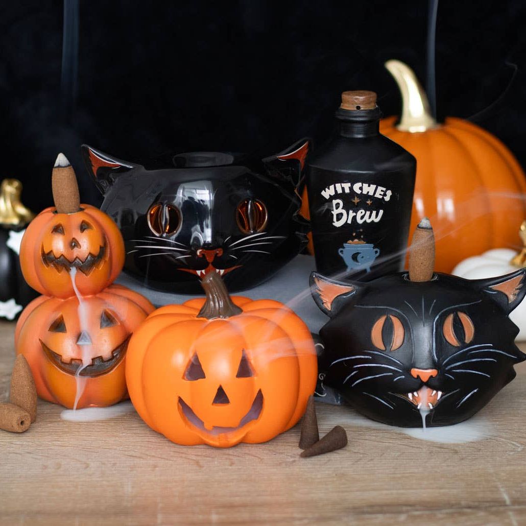 Hexches Brew Flakon, Halloween Räucherkegelhalter
