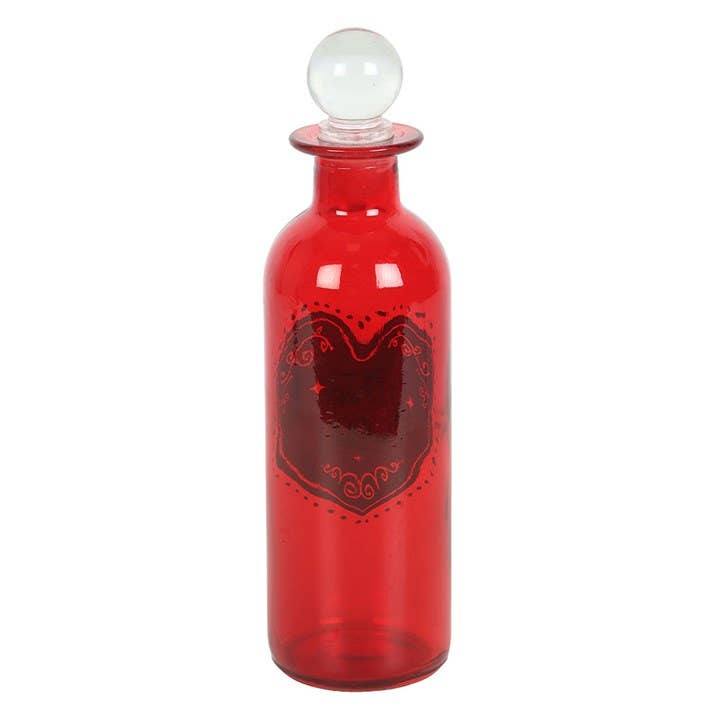 Dekorative Liebestrankflasche aus Glas
