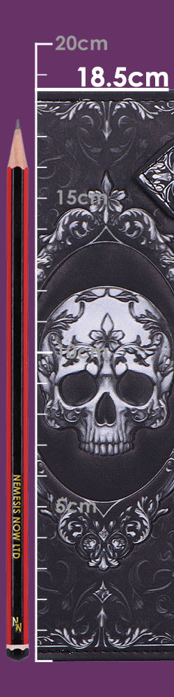 Mystische Totenkopf Geldbörse Baroque Skull