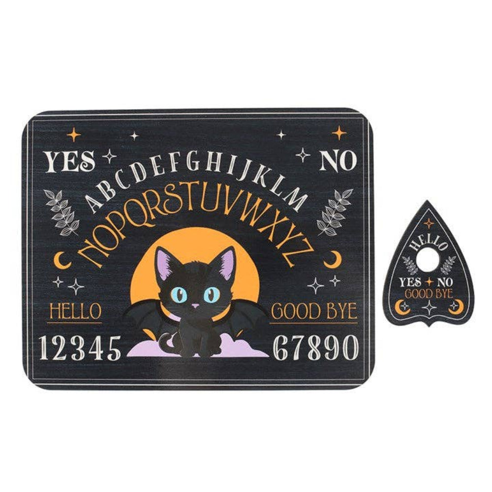Gothic black Cat Spirit Board mit Planchette