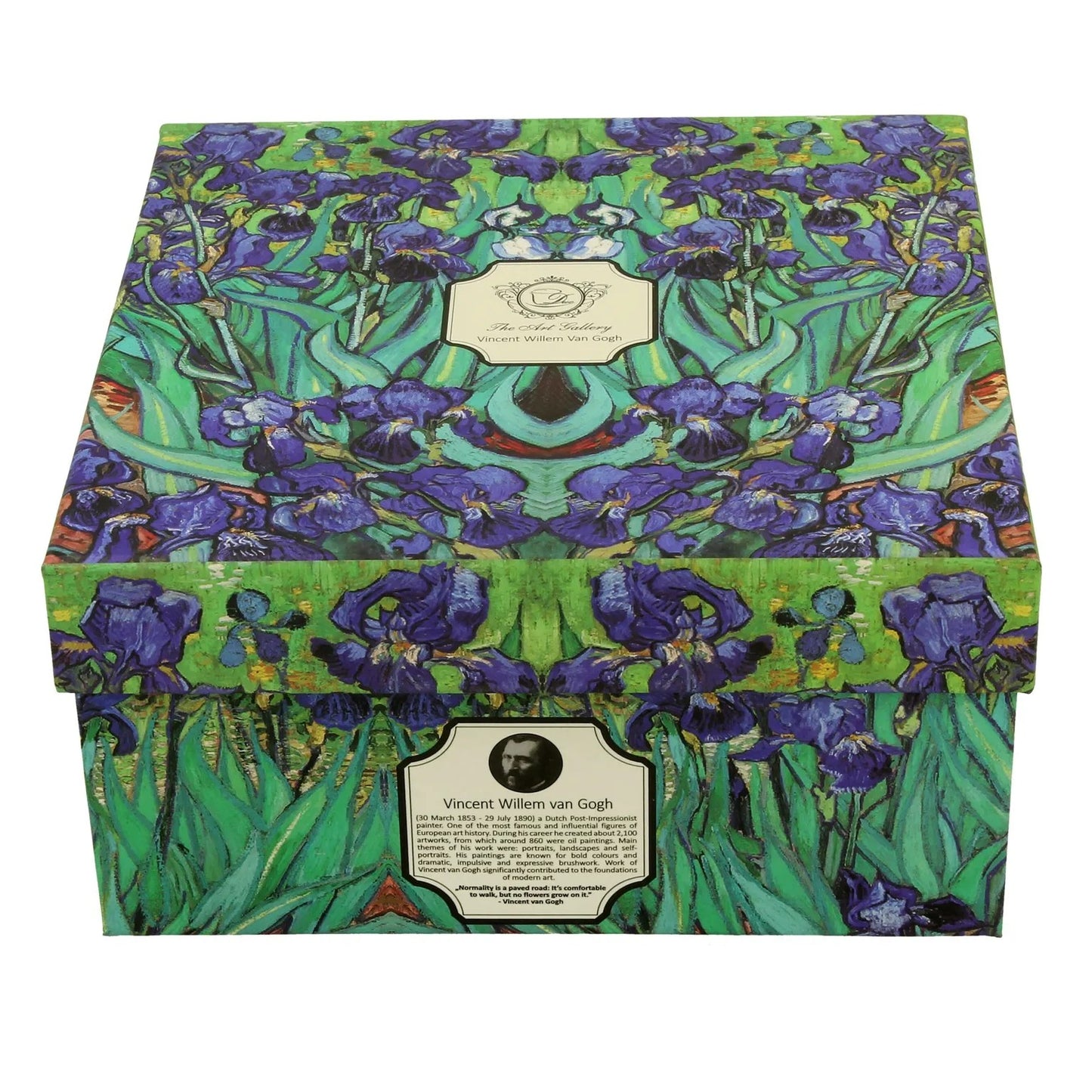 Vintage Duo Tasse mit Untertasse von Gogh Iris 260 ml