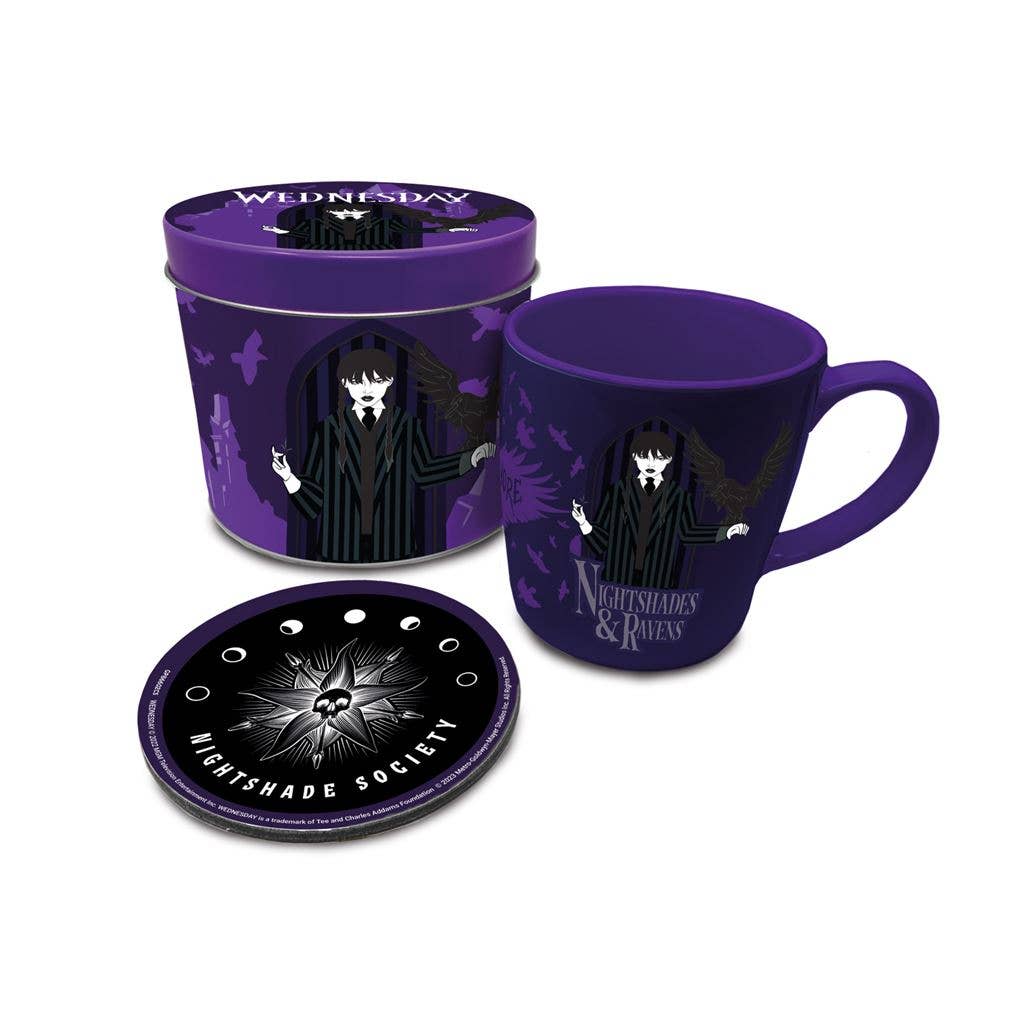 Geschenkset Wednesday (Nightshades & Ravens) Tasse Becher und Dose