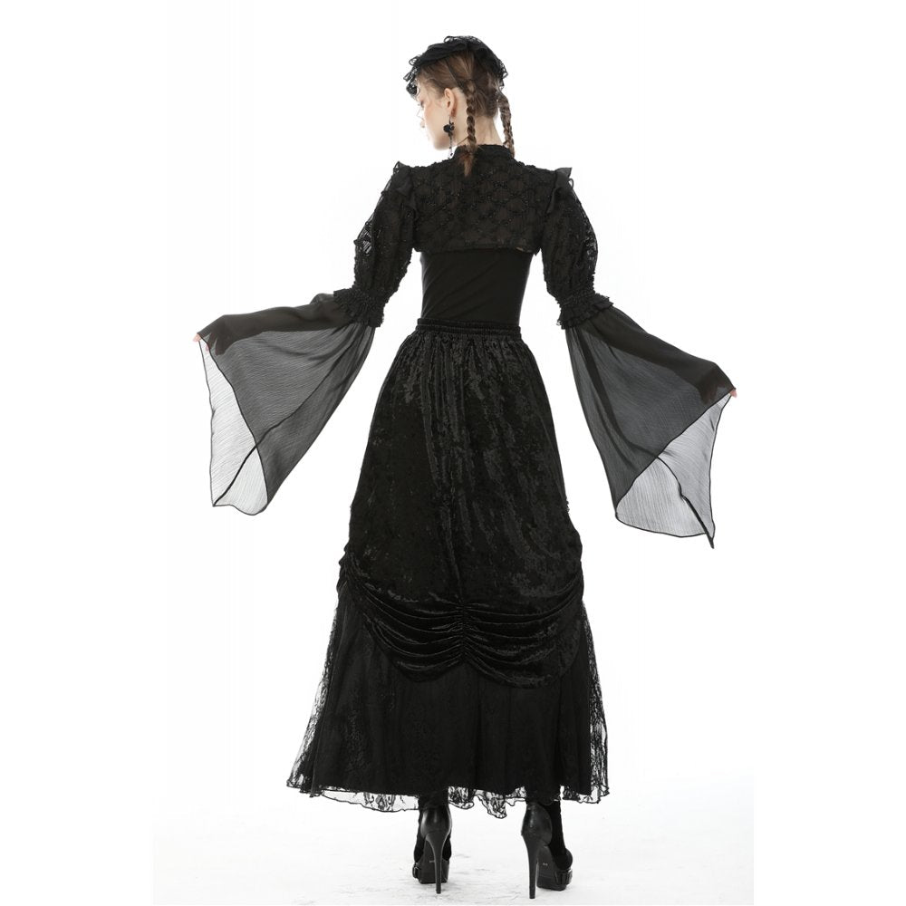 Barocker Rock Dark in Love aus Samt und Tüll