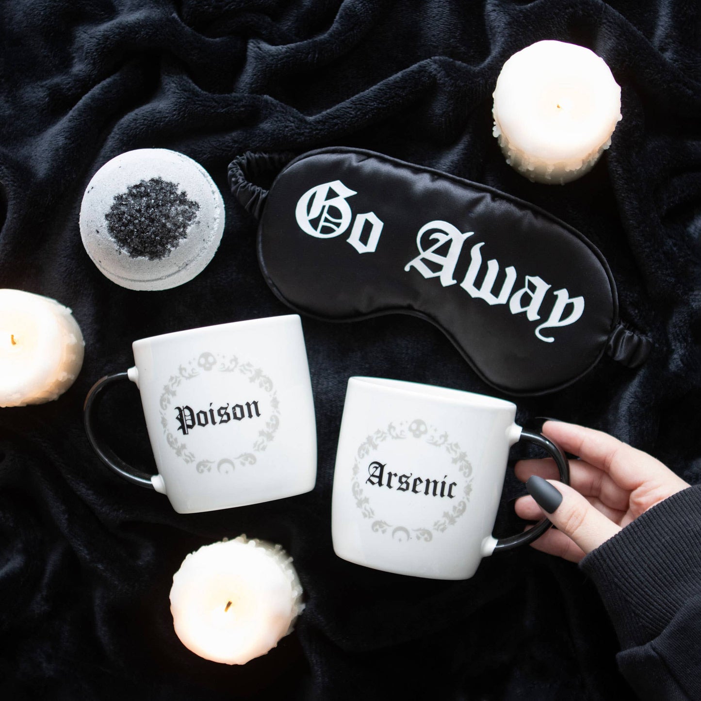 Gothic Dark Depths Badebombe, schwarz, Anthrazit