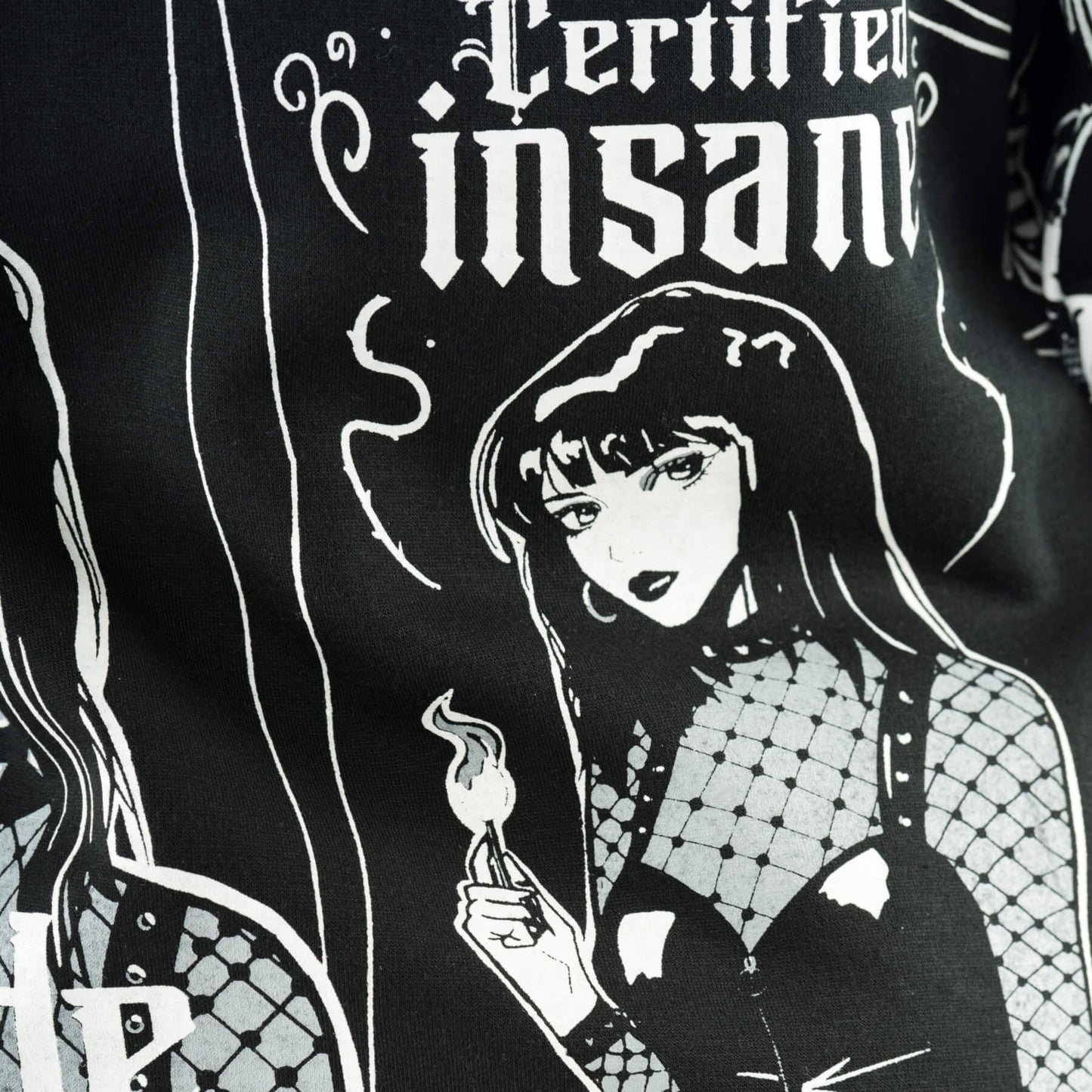 Gothic Certified Insane T-Shirt von Heartless Anime Top