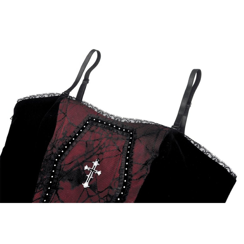Dark in Love Corsagentop schwarz-rot