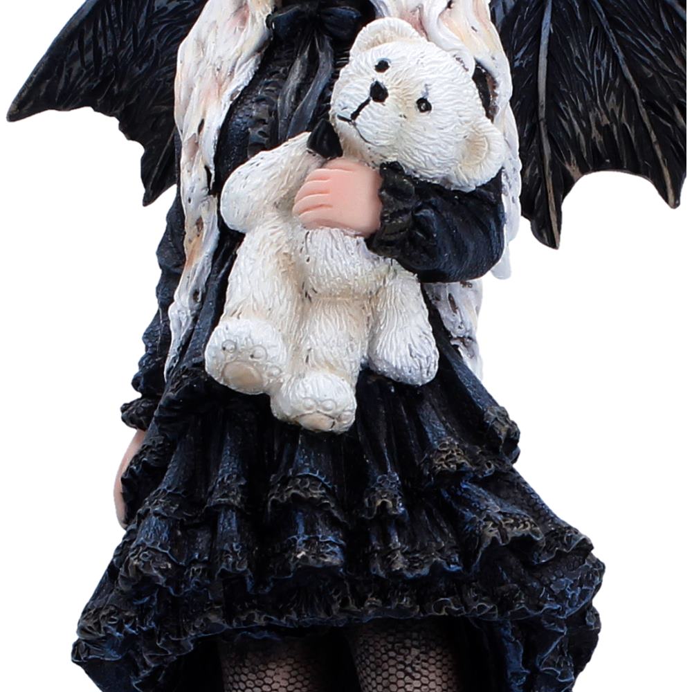 Gothic Fairy Figur "Gentle Holf" 25.5 cm Fledermaus Mädchen mit Teddy