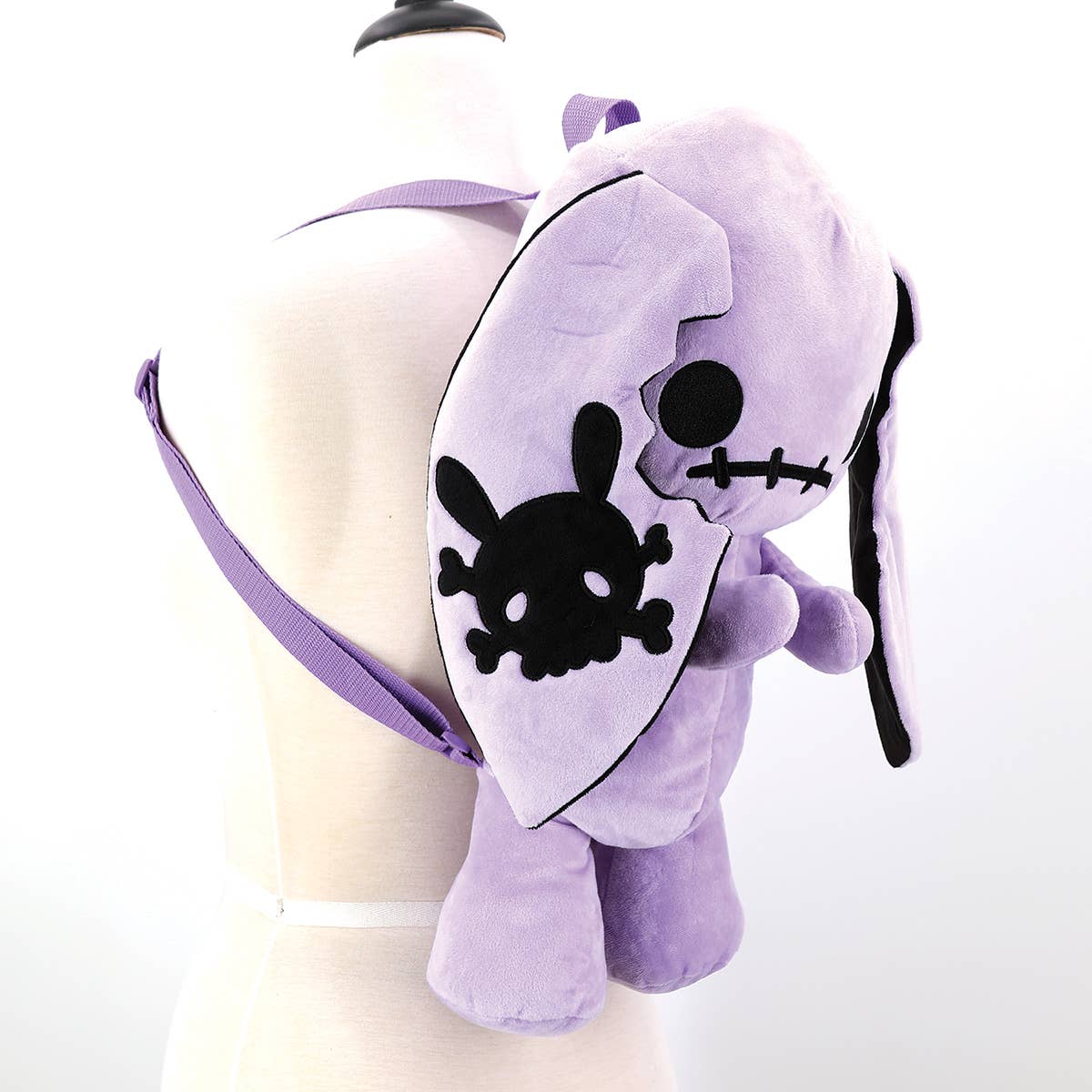 Violetter Plüschrucksack Naughty Bunny