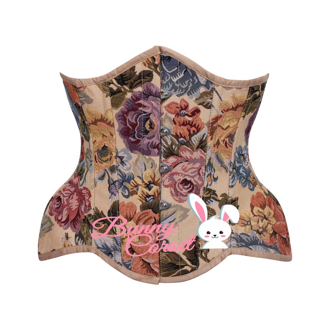 Vintage Curvy Korsett beige