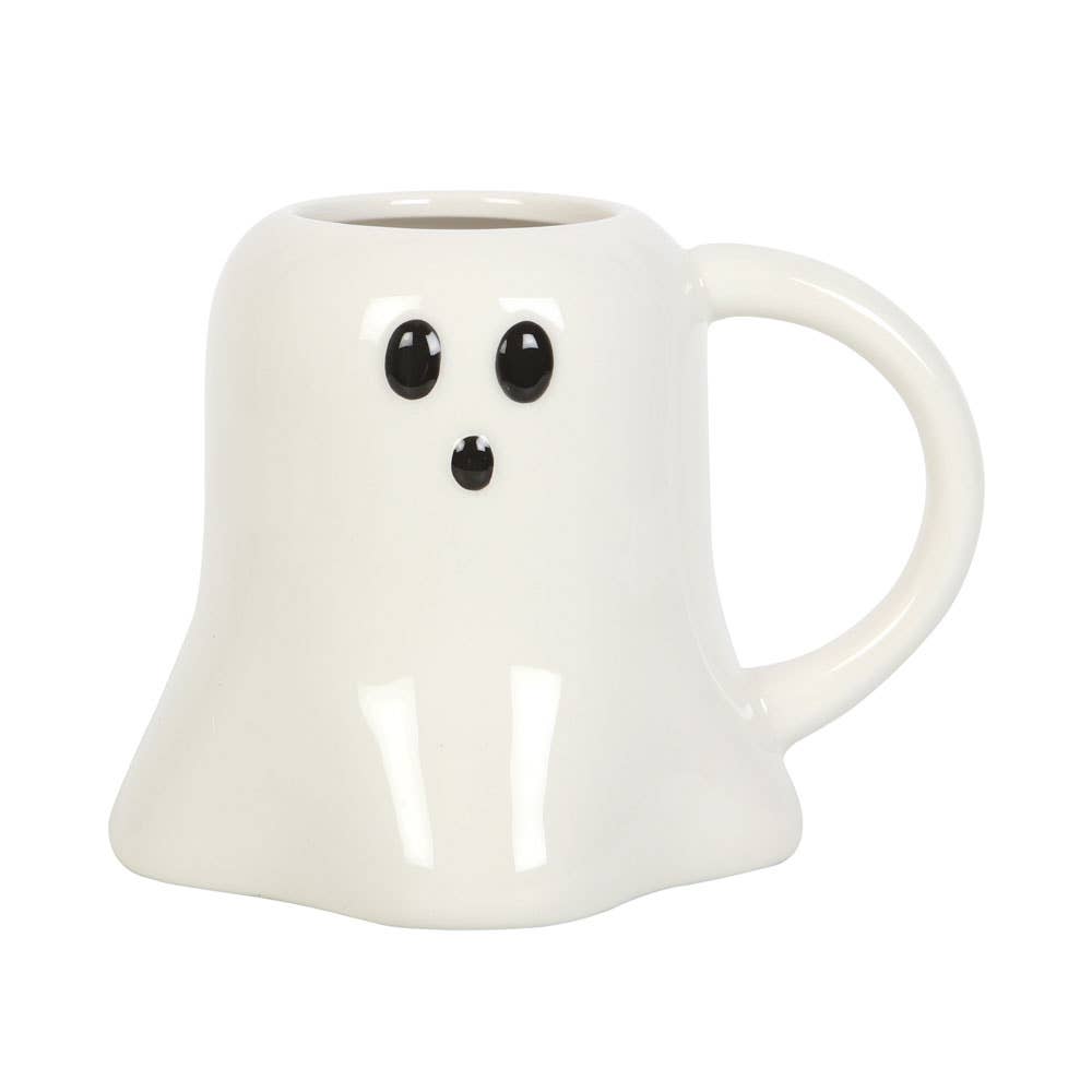 Gruselige Halloween-Tasse in Geisterform