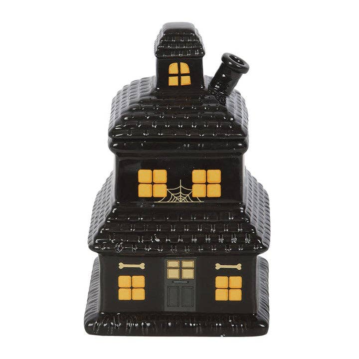 Gothic schwarzes Spukhaus Halloween Öl- und Wachsbrenner