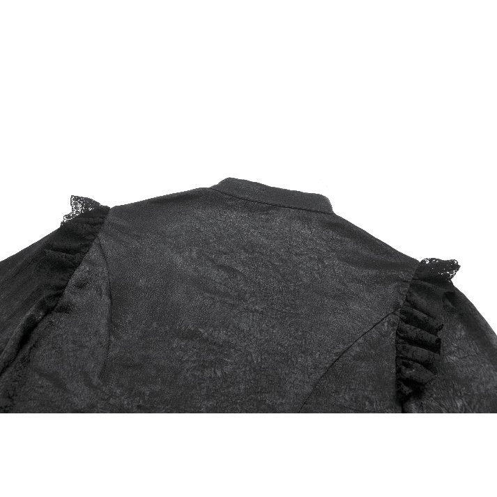 Viktorianische Rüschenbluse Dark in Love Raven