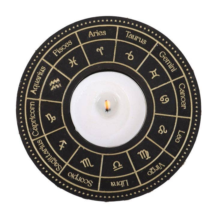 Teelichthalter Astrology Wheel Zodiac