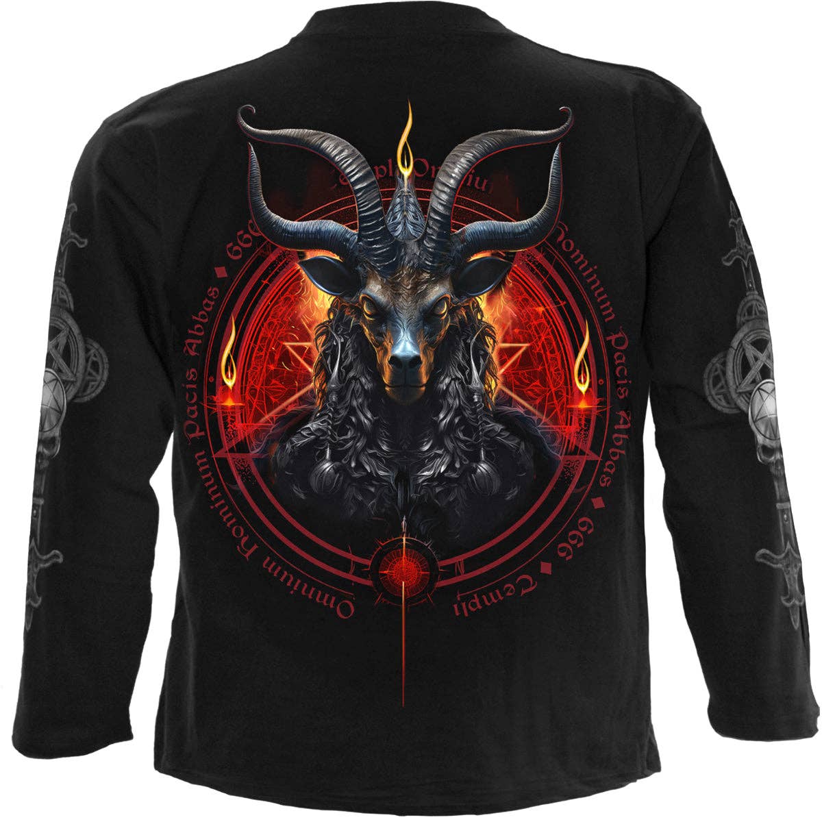 Düsteres BAPHOMET - Langarmshirt Schwarz von Spiral