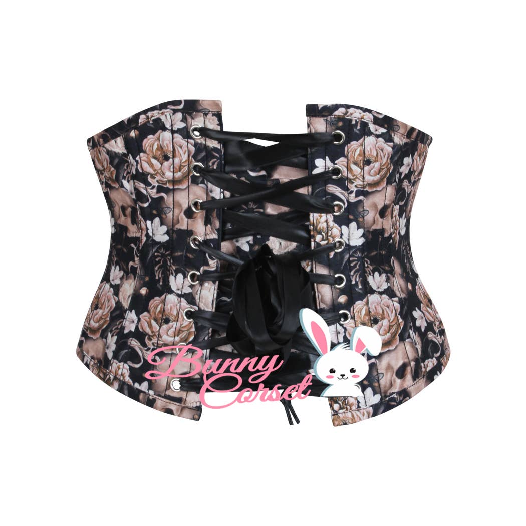 Skull Underbust Waspie Korsett
