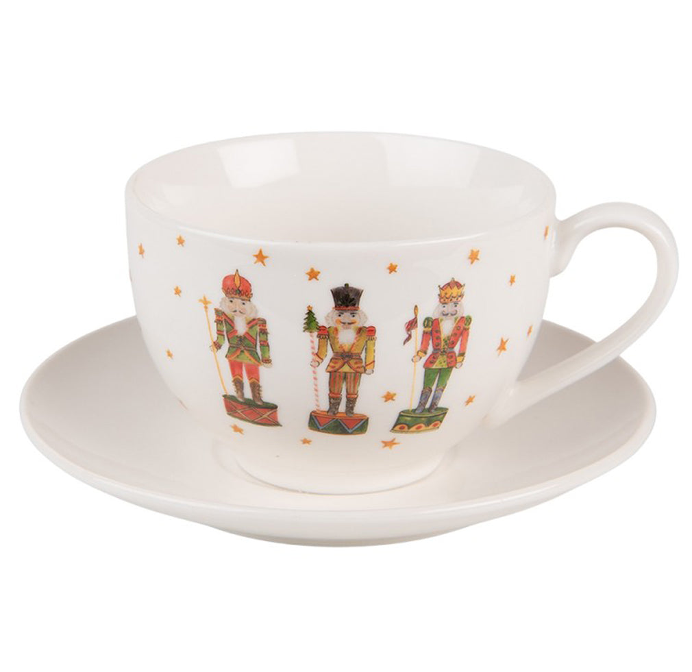 Nussknacker Set Tasse mit Untertasse Weihnachten 200 ml