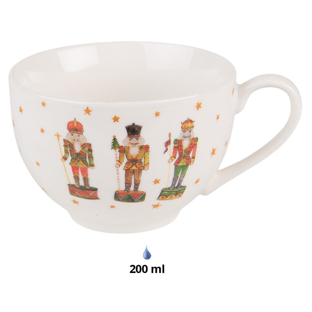 Nussknacker Set Tasse mit Untertasse Weihnachten 200 ml