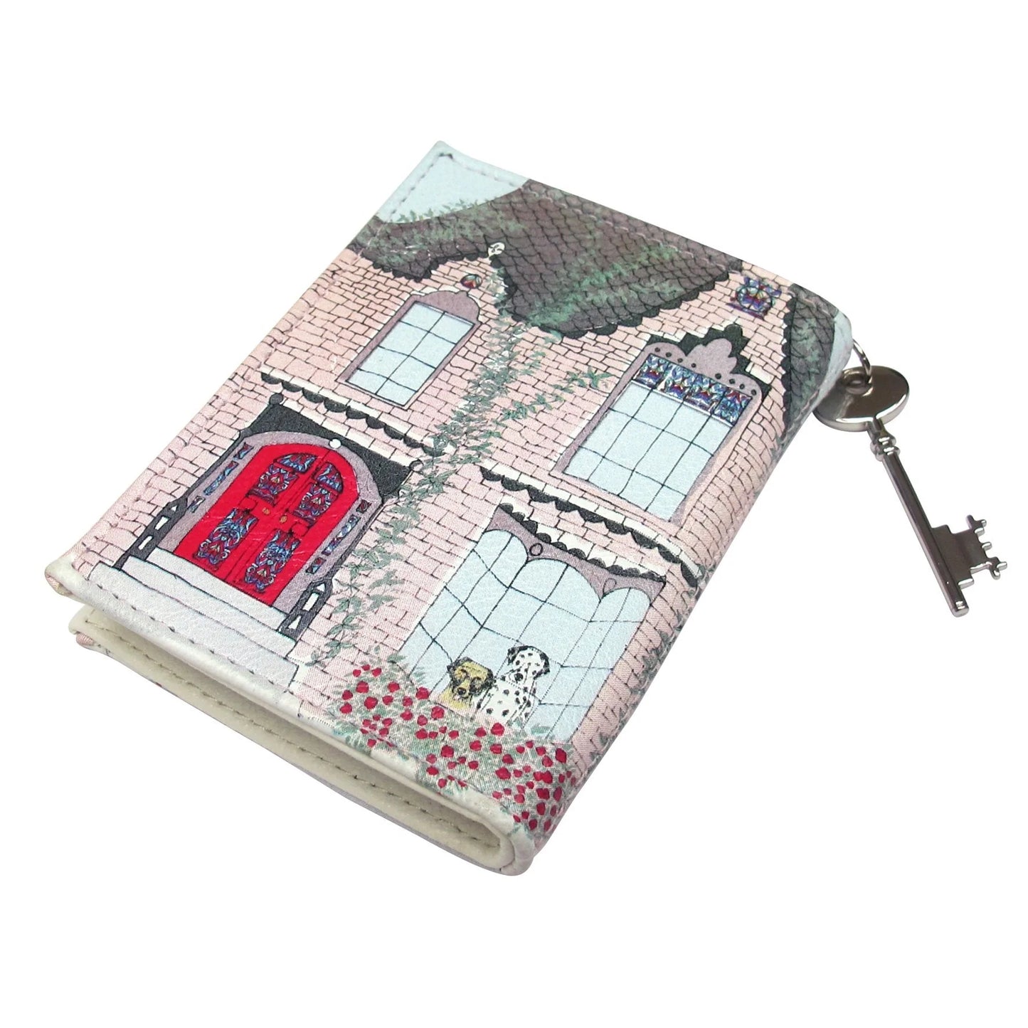 Nostalgische 3D Geldbörse Hunde Pink Town
