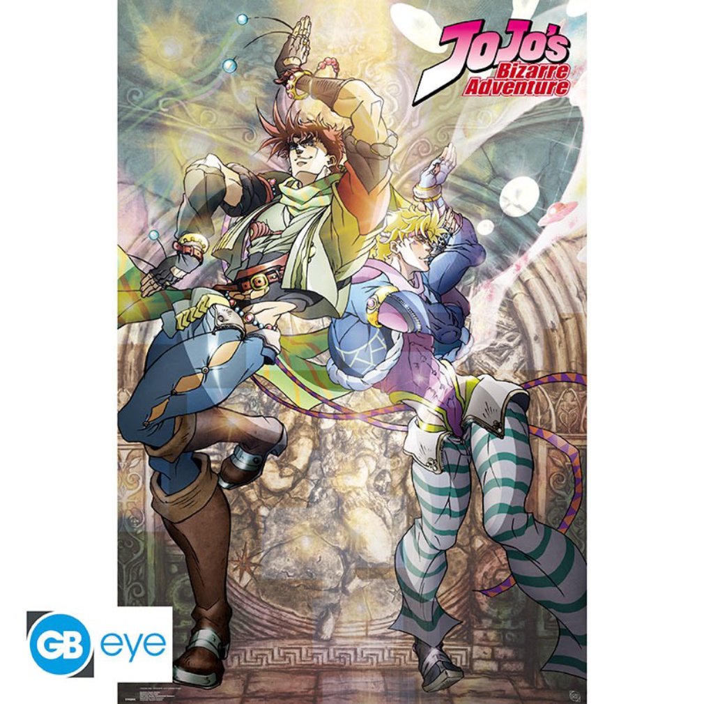 Poster 91,5 x 61 cm Jojo's Bizarre Adventure - Joseph and Ceasar
