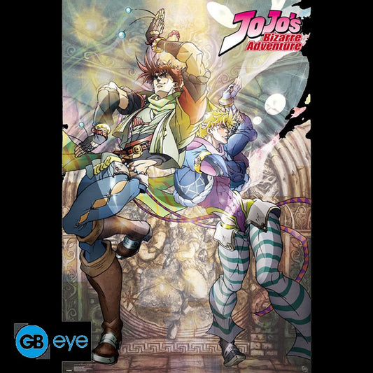 Poster 91,5 x 61 cm Jojo's Bizarre Adventure - Joseph and Ceasar