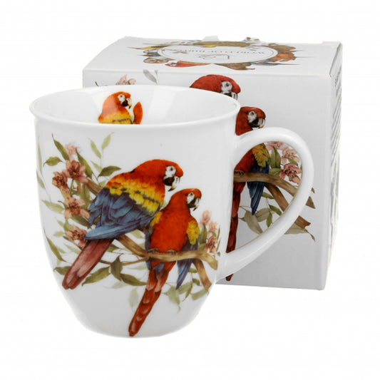Duo Becher 400 ml Naturmotiv Papagei Scharlachara World of Animals