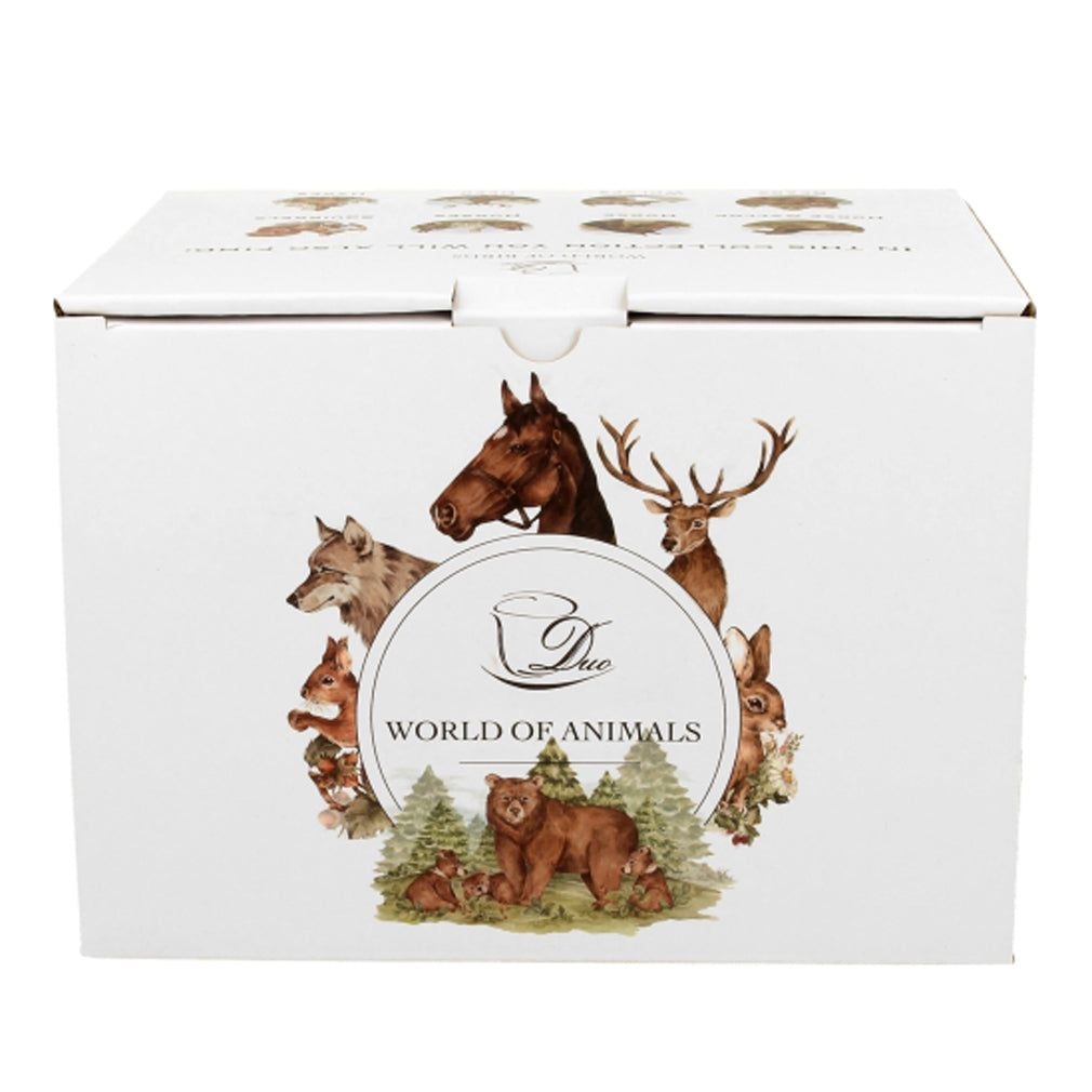 Duo Becher 400 ml Naturmotiv Storch World of Animals