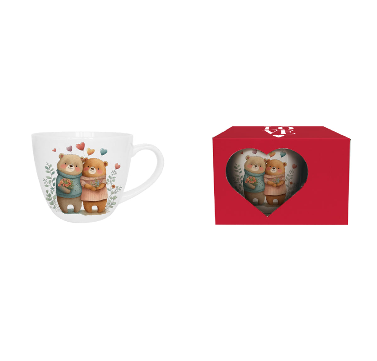 Romantische Duo Tasse Bear in Love 420 ml