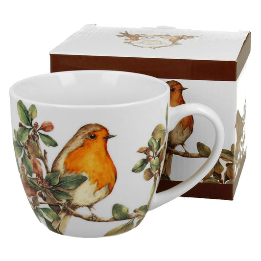 Duo Tasse Tiermotiv Rotkehlchen 420 ml vintage