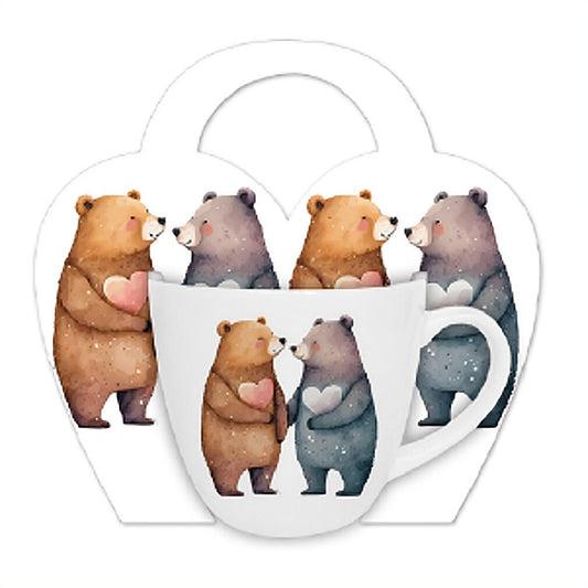 Vintage Duo Tasse Bears 460 ml mit Geschenkschlaufe