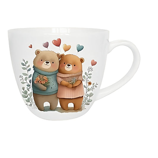 Vintage Duo Tasse Bear in Love 460 ml mit Geschenkschlaufe