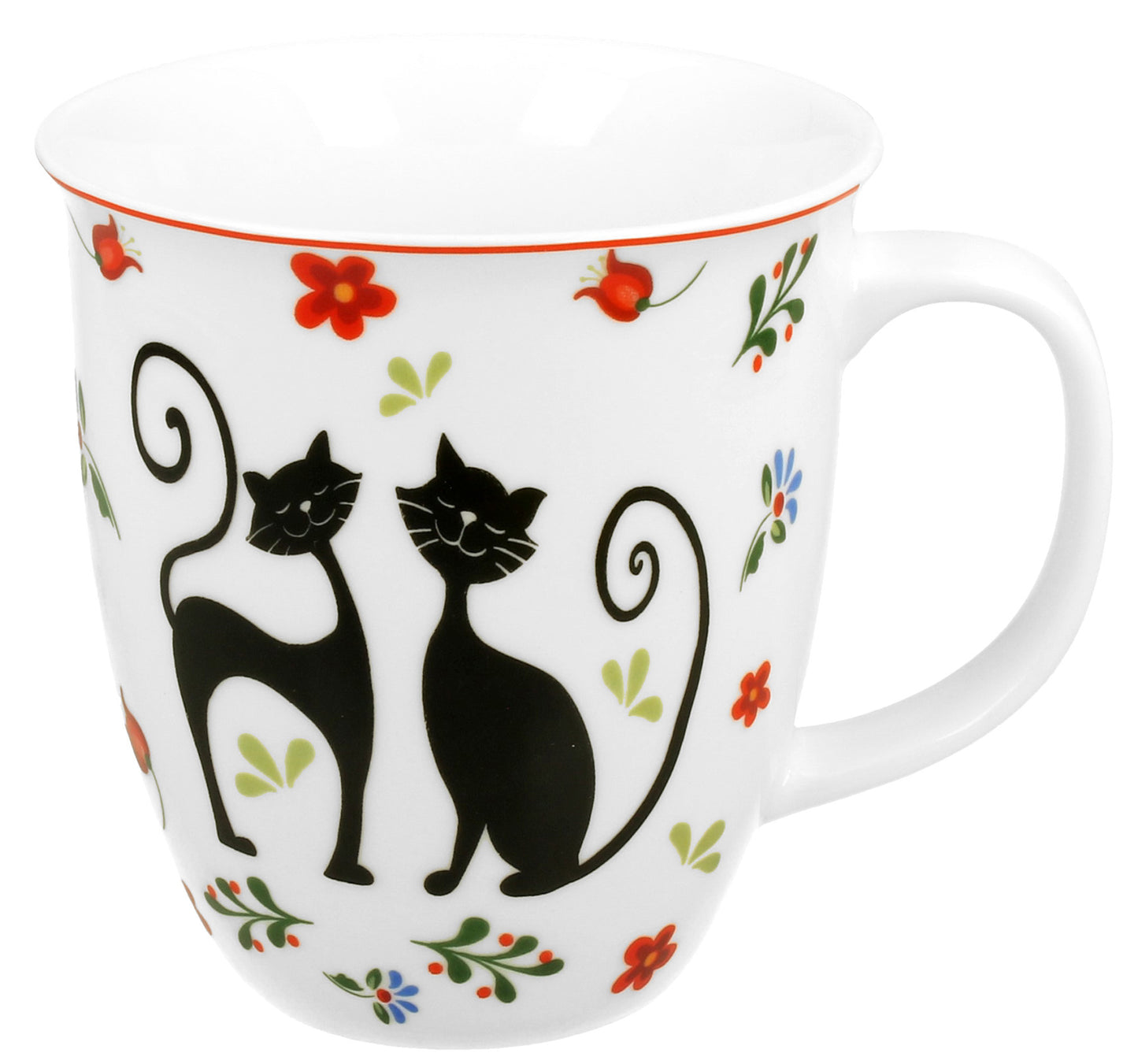 Duo vintage Tasse 650 ml 2 Katzen im Geschenkkarton