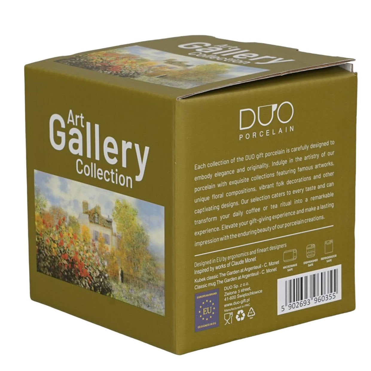 Duo Art Gallery Collection Tasse Becher Monet – Der Garten in Argenteuil