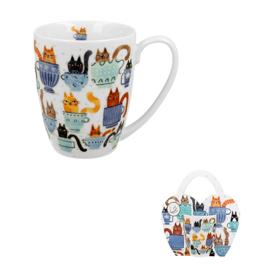 Vintage Duo Tasse Katzenwelt Cats in Cup 320 ml