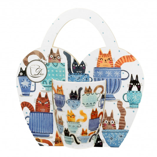 Vintage Duo Tasse Katzenwelt Cats in Cup 320 ml