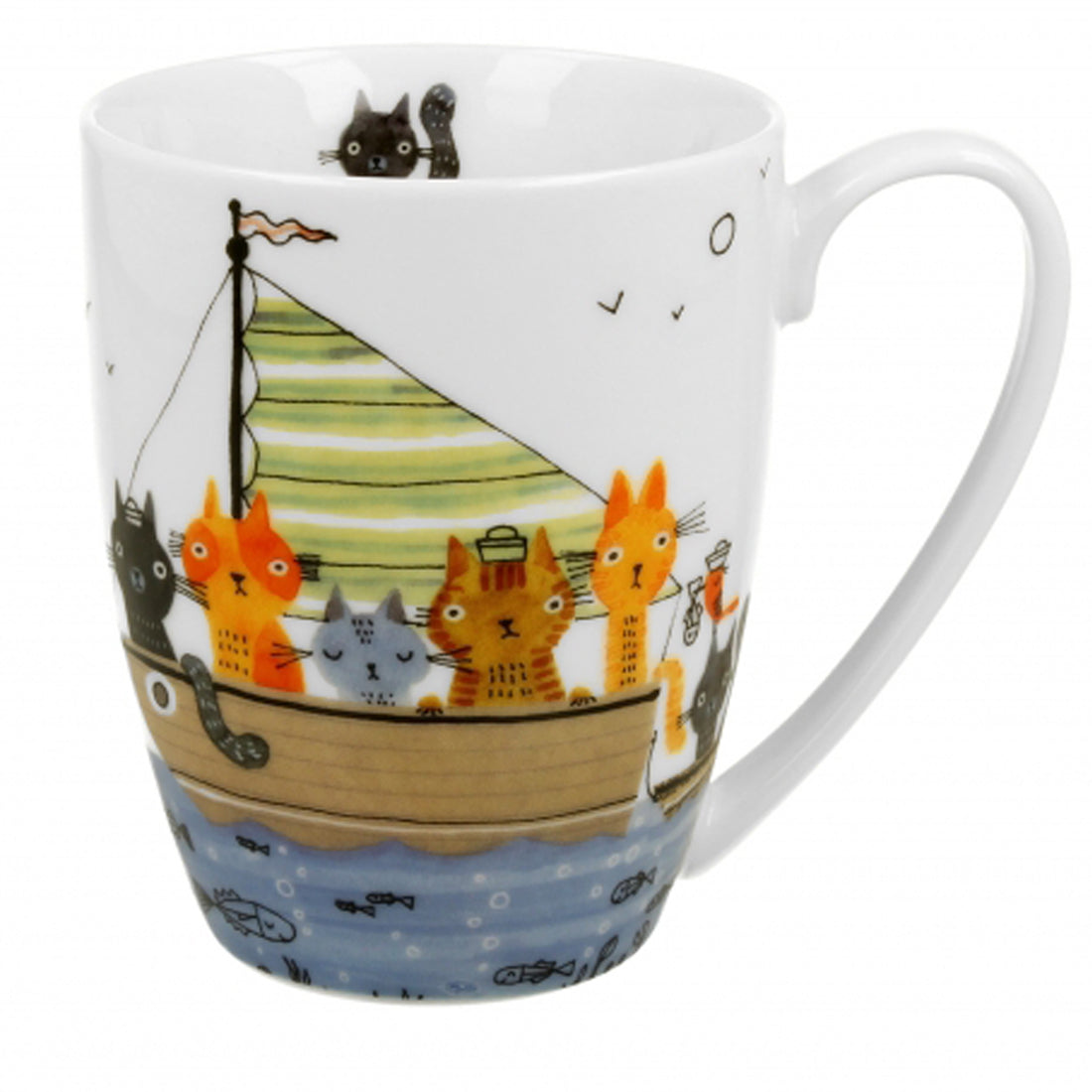 Vintage Duo Tasse Katzenwelt Seefahrer 320 ml