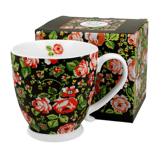 Vintage Tasse von Duo romantische Blumen 460 ml